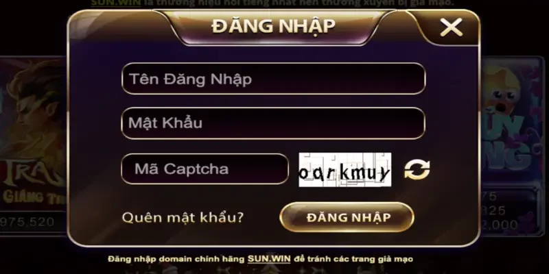 Đăng nhập Sunwin trong 4 bước đơn giản