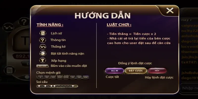 Khám phá quy tắc chơi game tài xỉu mini