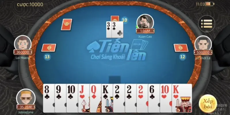 Luật chơi tiến lên cụ thể