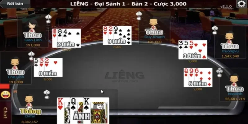 Mẹo chơi liêng bằng cách tăng cược đúng lúc