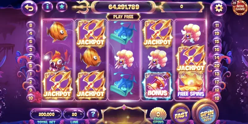 Slot Thuỷ Cung mang đến cơ hội thắng lớn cho gamer